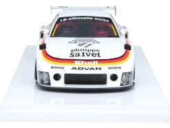 Mazda RX7 (FD3S) LB-Super Silhouette RHD (Right Hand Drive) #41 White with Stripes and Graphics 1/18 Model Car by Inno Models