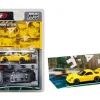 Mazda RX-7 (FD3S) RHD (Right Hand Drive) Yellow "Initial D" (1995-2013) Manga "Diorama Set Series" 1/64 Diecast Model Car by Hobby Japan