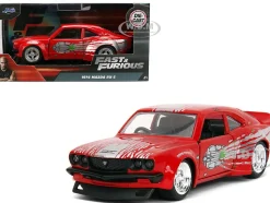 1974 Mazda RX-3 Red with Graphics 
