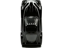 1995 Mazda RX 7 RHD Right Hand Drive Black and Black Panther Diecast Figure The Avengers Hollywood Rides Series 1/32 Diecast Model Car Jada 33078