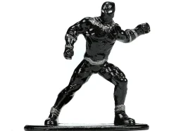 1995 Mazda RX 7 RHD Right Hand Drive Black and Black Panther Diecast Figure The Avengers Hollywood Rides Series 1/32 Diecast Model Car Jada 33078
