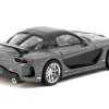 Mazda RX-7 "VeilSide Fortune7" RHD (Right Hand Drive) Gray Metallic and Black "Global64" Series 1/64 Diecast Model Car by Tarmac Works