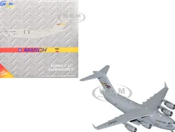 McDonnell Douglas C-17 Globemaster III Transport Aircraft "452nd AMW, March ARB" United States Air Force "Gemini Macs" Series 1/400 Diecast Model Airplane by GeminiJets