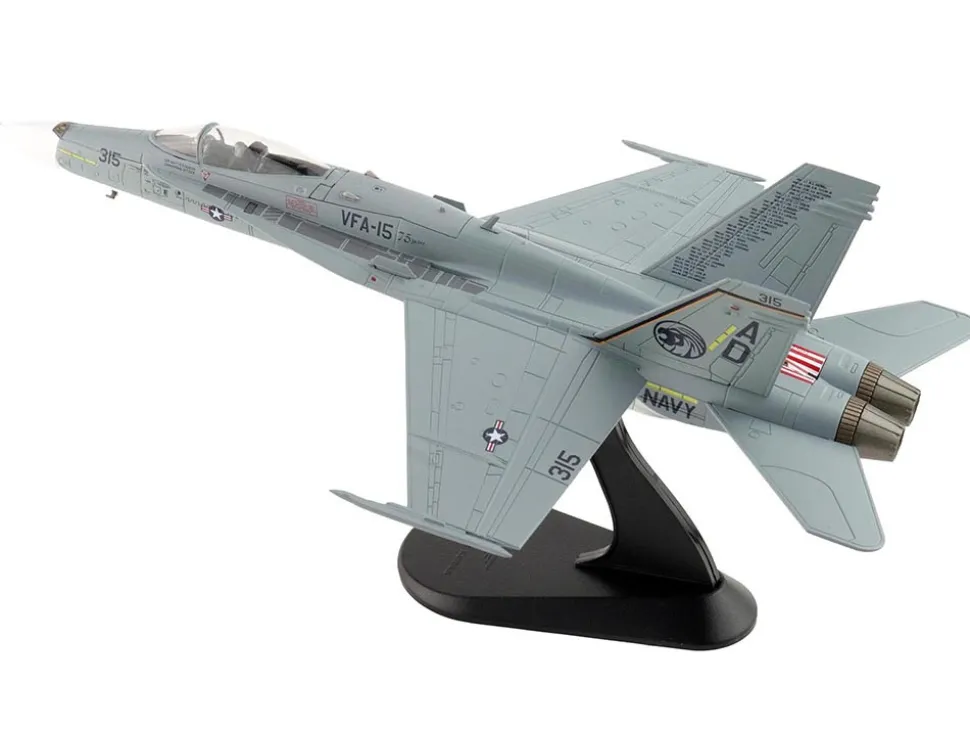 McDonnell Douglas F/A-18C Hornet Aircraft "VFA-15 Retro TAC Demo Jet, VFA-106 Gladiators" (2017) United States Navy "Air Power Series" 1/72 Diecast Model by Hobby Master