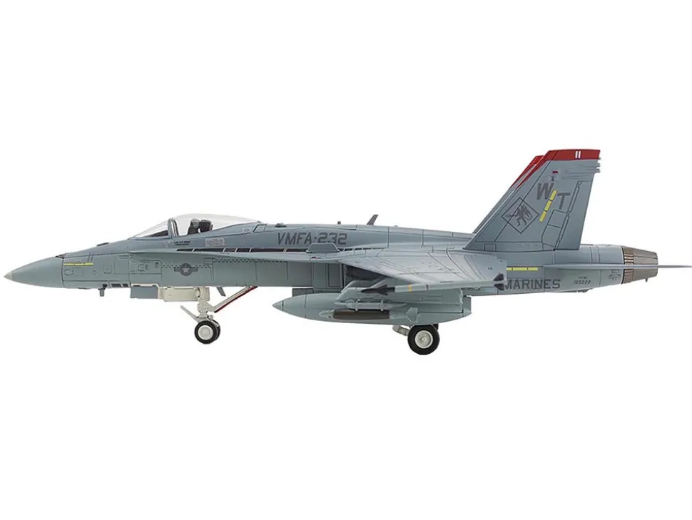 McDonnell Douglas F/A-18C Hornet Aircraft "VMFA-232, Red Devils" (2014) United States Marine Corps "Air Power Series" 1/72 Diecast Model by Hobby Master