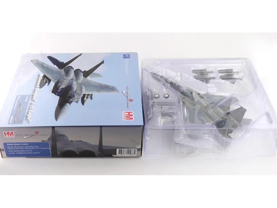 McDonnell Douglas F-15C Eagle Fighter Aircraft "85-0111, 11th Air Force, Elmendorf Air Force Base, Alaska" United States Air Force "Air Power Series" 1/72 Diecast Model by Hobby Master