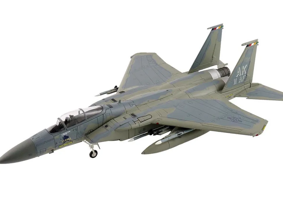 McDonnell Douglas F-15C Eagle Fighter Aircraft "85-0111, 11th Air Force, Elmendorf Air Force Base, Alaska" United States Air Force "Air Power Series" 1/72 Diecast Model by Hobby Master