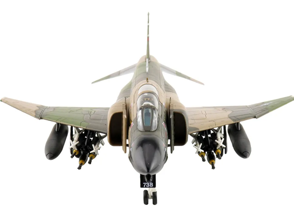 McDonnell Douglas F-4D Phantom II Fighter-Bomber Aircraft "66-8738, Night Owl, 497th TFS, Ubon RTAFB, Thailand" (1972) United States Air Force "Air Power Series" 1/72 Diecast Model by Hobby Master