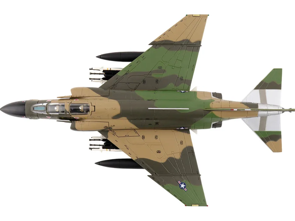 McDonnell Douglas F-4D Phantom II Fighter-Bomber Aircraft "66-8738, Night Owl, 497th TFS, Ubon RTAFB, Thailand" (1972) United States Air Force "Air Power Series" 1/72 Diecast Model by Hobby Master
