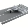 McDonnell Douglas F 15 Eagle Fighter Aircraft Gray Camouflage United States Air Force with Runway Section Diecast Model Airplane Runway24 RW125