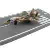 McDonnell Douglas F 15 Eagle Fighter Aircraft Desert Camouflage United States Air Force with Runway Section Diecast Model Airplane Runway24 RW120