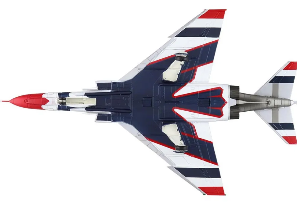 McDonnell Douglas F-4E Phantom II Fighter-Bomber Aircraft "Thunderbirds, with Decals for No.1 to 7 planes, 1973/74 Season" United States Air Force "Air Power Series" 1/72 Diecast Model by Hobby Master