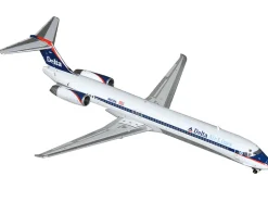 McDonnell Douglas MD-88 Commercial Aircraft "Delta Air Lines" (N925DL) White with Blue and Red Graphics 1/400 Diecast Model Airplane by GeminiJets