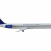 McDonnell Douglas MD-83 Commercial Aircraft "Everts Air Cargo" (N965CE) White with Blue Tail 1/400 Diecast Model Airplane by GeminiJets