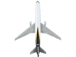 McDonnell Douglas MD-11 Commercial Aircraft "UPS Worldwide Services" (N281UP) White with Brown Tail Diecast Model Airplane by Daron