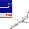 McDonnell Douglas MD 82 Commercial Aircraft Trans World Airlines White with Red Stripes 1/400 Diecast Model Airplane GeminiJets GJ1711