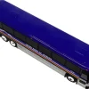 2001 MCI D4000 Coach Bus "Gray Line of Alaska" Dark Blue with Stripes "Vintage Bus & Motorcoach Collection" Limited Edition to 504 pieces Worldwide 1/87 (HO) Diecast Model by Iconic Replicas