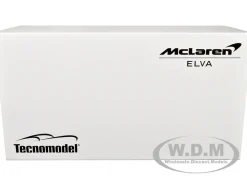 2020 McLaren Elva Convertible 4 Black with Silver Accents Exclusive Collection Series Limited Edition to 79 pieces Worldwide 1/18 Model Car Tecnomodel T18-EX09B