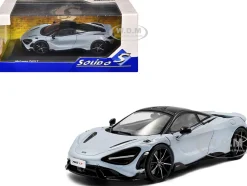 2020 McLaren 765LT Ceramic Gray with Black Top 1/43 Diecast Model Car by Solido