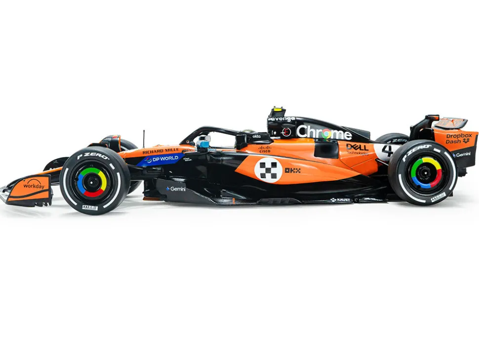 McLaren MCL39 #4 Lando Norris "OKX" Winner Formula One F1 "Monaco GP" (2025) "Competition" Series 1/18 Diecast Model Car by Solido