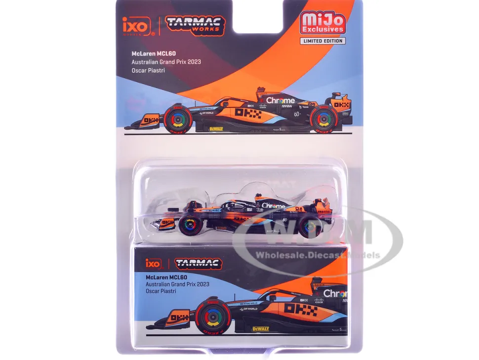 McLaren MCL60 #81 Oscar Piastri Formula One F1 "Australian GP" (2023) "Global64" Series 1/64 Diecast Model Car by Tarmac Works