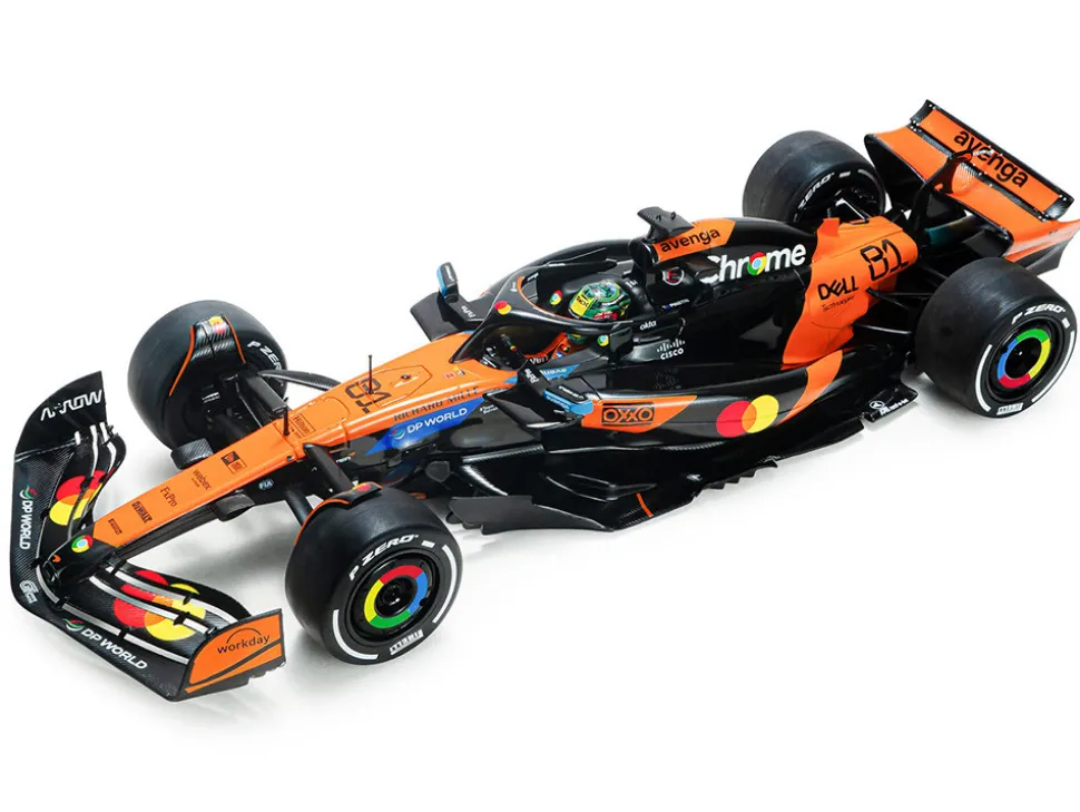 McLaren MCL39 #81 Oscar Piastri "OKX" Winner Formula One F1 "Chinese GP" (2025) "Competition" Series 1/18 Diecast Model Car by Solido