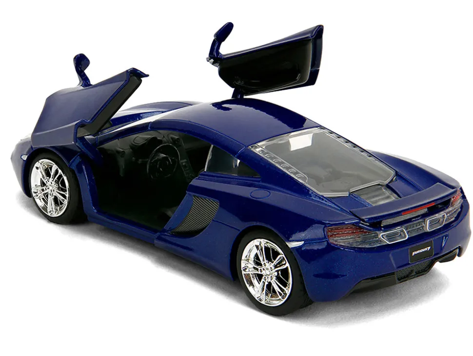 McLaren MP4.12C Blue Metallic "Furious 7" (2015) Movie "Fast & Furious" Series 1/32 Diecast Model Car by Jada