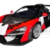 McLaren Senna #22 Black with Red and White Graphics "GT Racing" Series 1/24 Diecast Model Car by Motormax