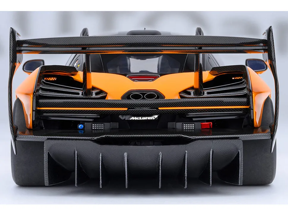 McLaren Senna GTR Orange with Black Top 1/18 Model Car by Autoart