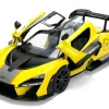 McLaren Senna "8-PAS Racing" Yellow Metallic with Black Top "Hyper-Spec" Series 1/24 Diecast Model Car by Jada
