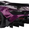 McLaren 720S "LB-Works" Purple Metallic with Black Top 1/18 Model Car by Top Speed