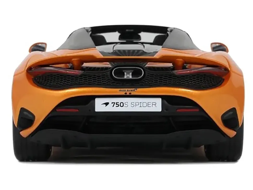 2024 McLaren 750S Spider Orange Metallic 1/18 Model Car by GT Spirit