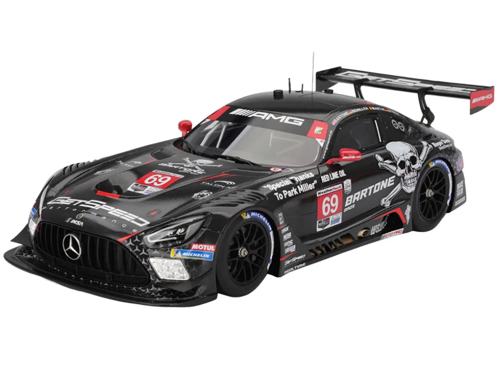 Mercedes-AMG GT3 EVO #69 Anthony Bartone - Maxime Martin - Fabian Schiller - Luca Stolz "GetSpeed" IMSA "24 Hours of Daytona" (2025) 1/18 Model Car by Top Speed