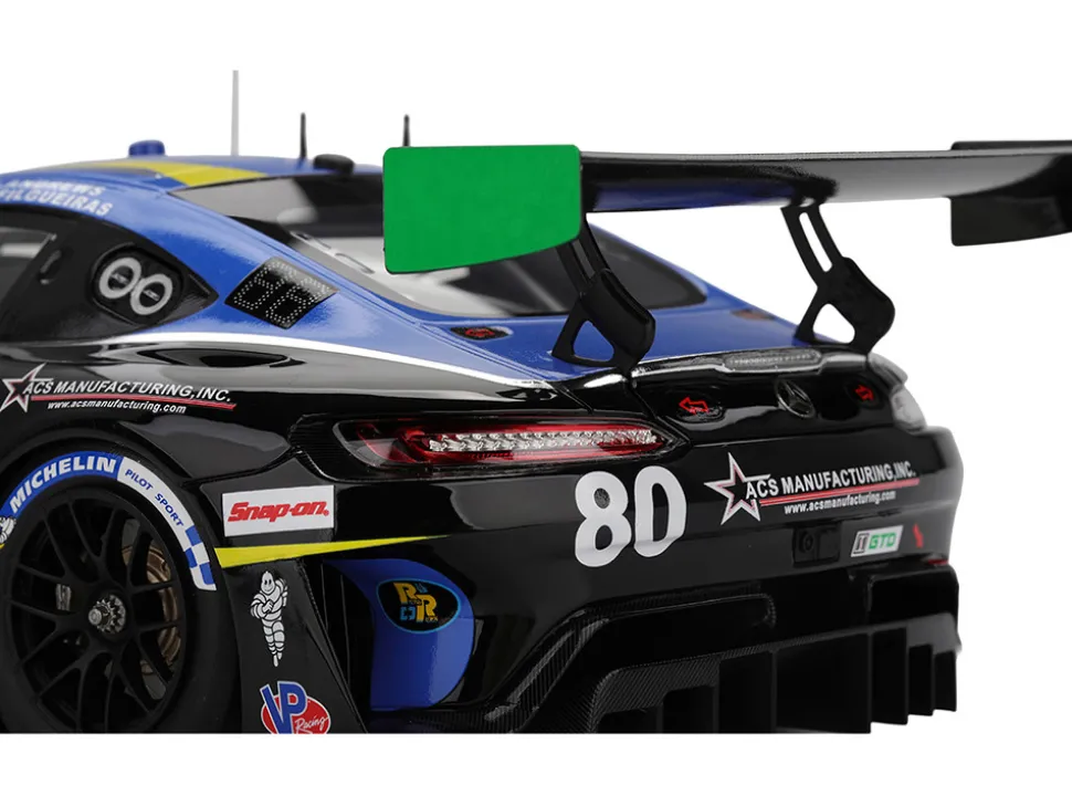 Mercedes-AMG GT3 EVO #80 Scott Andrews - Ralf Aron - Eric Filgueiras - Dan Knox "Lone Star Racing" IMSA "24 Hours of Daytona" (2025) 1/18 Model Car by Top Speed