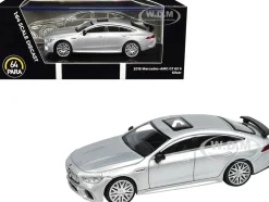 2018 Mercedes-AMG GT 63 S with Sunroof Silver Metallic 1/64 Diecast Model Car Paragon Models PA-55283