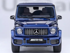 2019 Mercedes-Benz AMG G63 Brilliant Blue Metallic 1/18 Model Car by Autoart