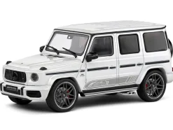 2022 Mercedes-Benz AMG G63 Diamond White Metallic with Graphics 1/43 Diecast Model Car by Solido