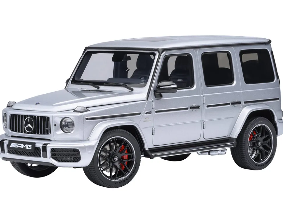 2019 Mercedes-Benz AMG G63 Iridium Silver Metallic 1/18 Model Car by Autoart