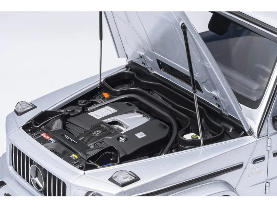 2019 Mercedes-Benz AMG G63 Iridium Silver Metallic 1/18 Model Car by Autoart