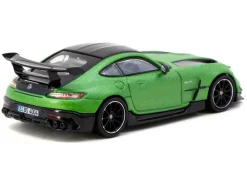 Mercedes-Benz AMG GT Black Series Green Metallic with Black Top and Hood Stripes 