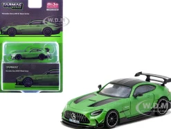 Mercedes-Benz AMG GT Black Series Green Metallic with Black Top and Hood Stripes 