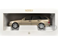 1997 Mercedes-Benz C-Class T-Model Smoke Silver Metallic 1/18 Diecast Model Car by Norev