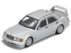 Mercedes-Benz 190E 2.5-16 Evolution II Silver Metallic 1/64 Diecast Model Car by Inno Models