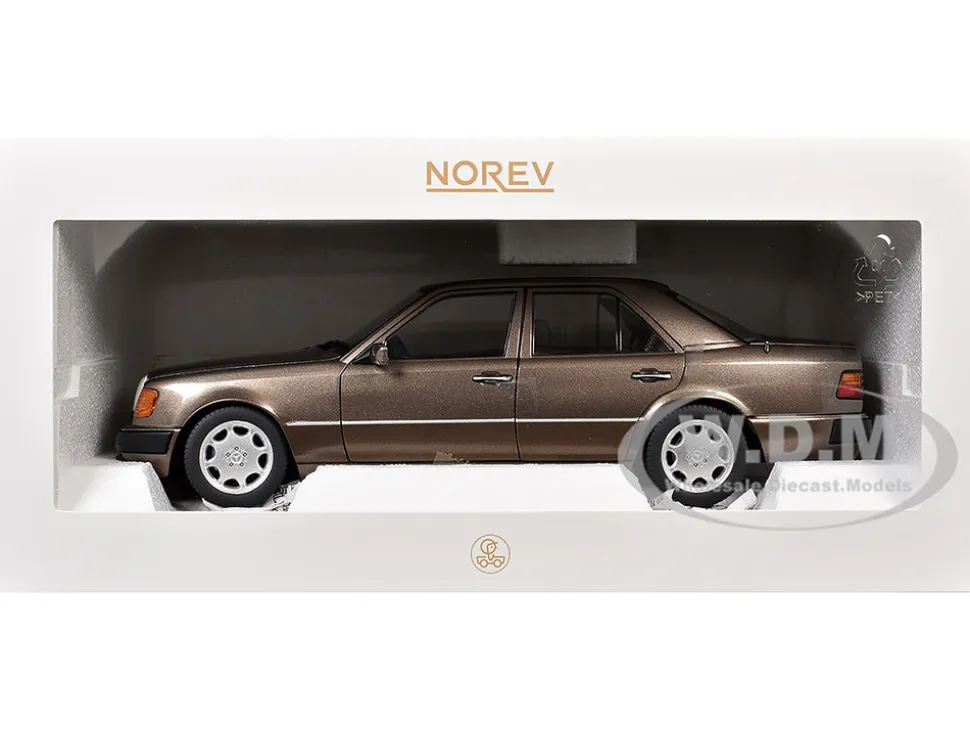 1990 Mercedes-Benz 500 E Impala Brown Metallic 1/18 Diecast Model Car by Norev