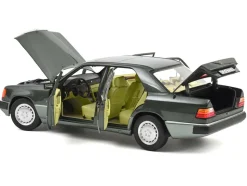 1990 Mercedes-Benz 230 E Night Green Metallic with Green Interior 1/18 Diecast Model Car by Norev