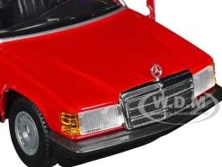 Mercedes Benz 190 E 2 6 Red 1/24 Diecast Model Car Bburago 21103rd