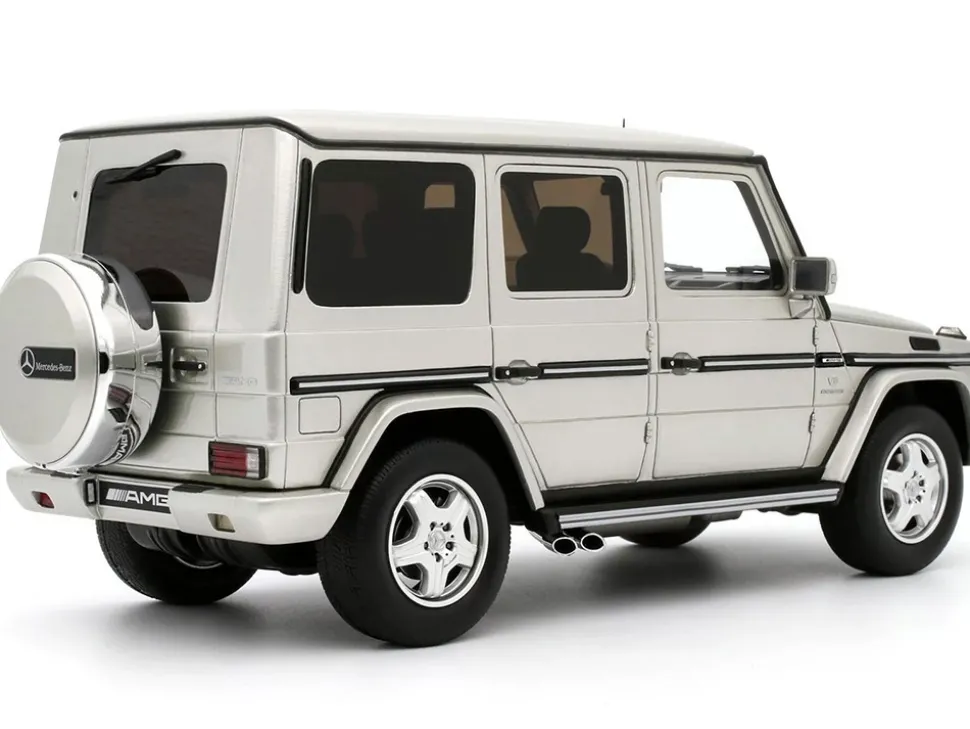 2003 Mercedes-Benz G-Class 55 AMG Iridium Silver Metallic Limited Edition to 999 pieces Worldwide 1/18 Model Car by Otto Mobile