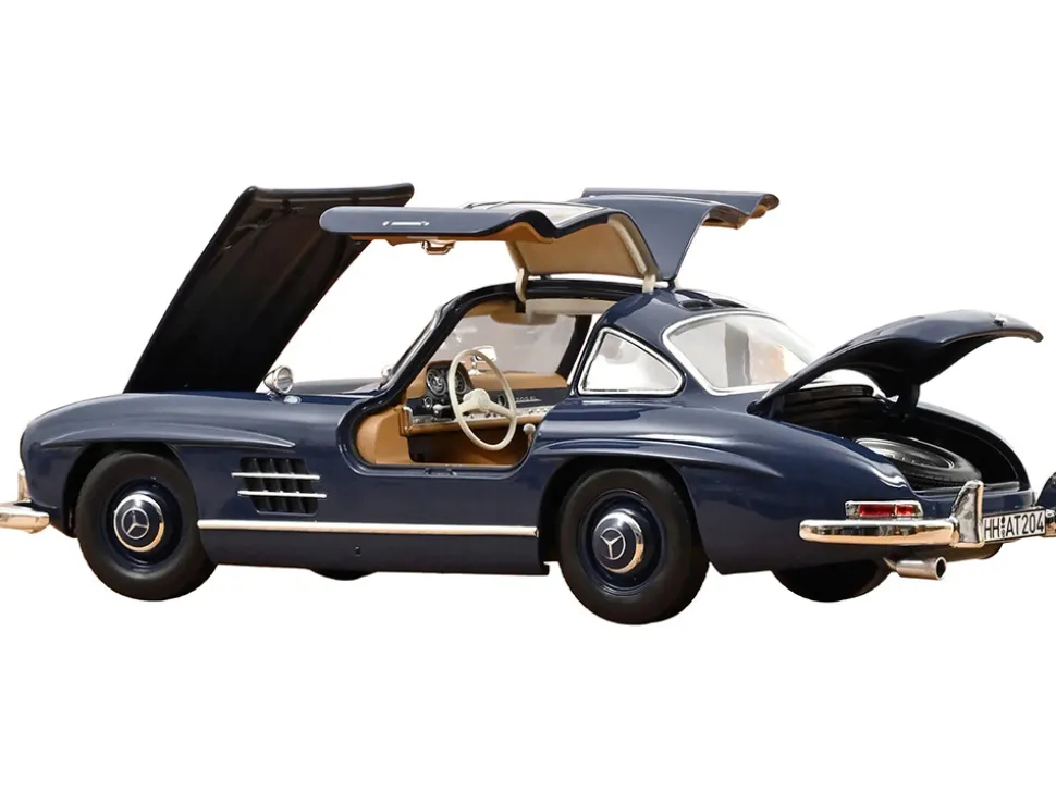 1954 Mercedes-Benz 300 SL Blue 1/18 Diecast Model Car by Norev