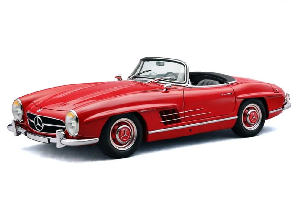 Mercedes-Benz 300 SL (W198 II) Roadster Red Limited Edition to 1500 pieces Worldwide 1/18 Diecast Model Car by CMC
