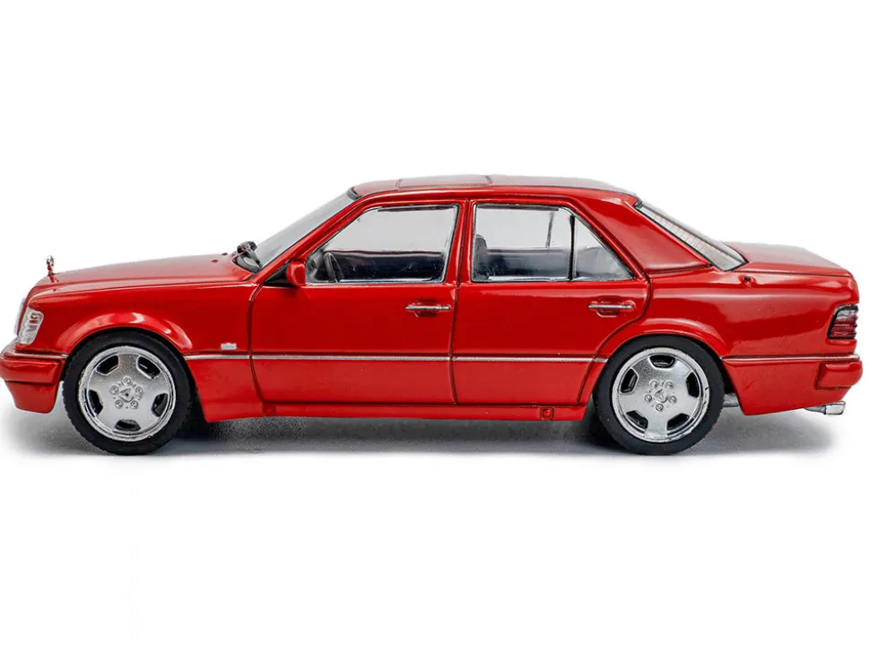 1994 Mercedes-Benz (W124) E60 AMG Signal Red 1/43 Diecast Model Car by Solido